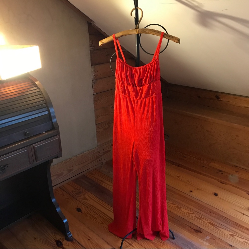 Urban Outfitters Red Orange Jumpsuit, EUC, XS/S